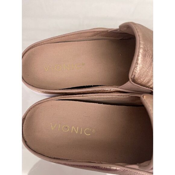 Vionic Dakota Metallic Rose Gold Mule Size 6.5 - Picture 7 of 9